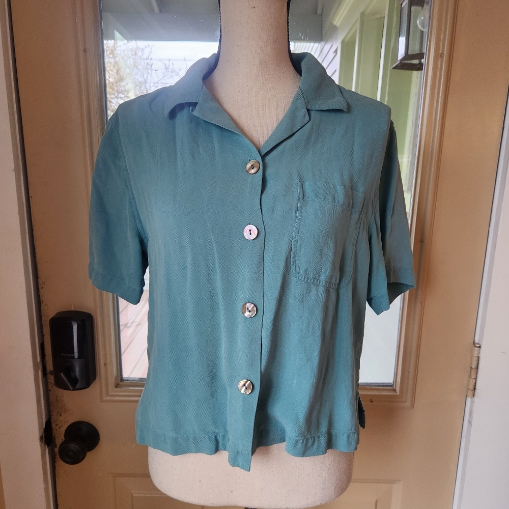 Vintage Tommy Bahama Silk Top | M
